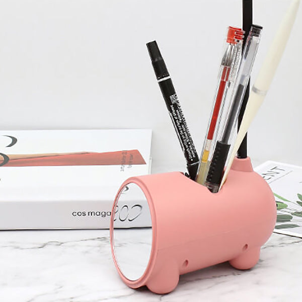 LED Schreibtischlampe Kaninchen | USB & Touch | Mit Stifthalter | Rosa, Grün, Blau