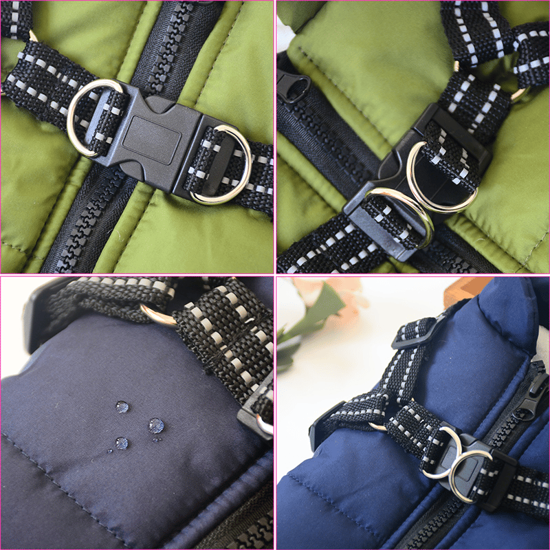 PupGuard - Winter-Hundejacke mit Geschirr