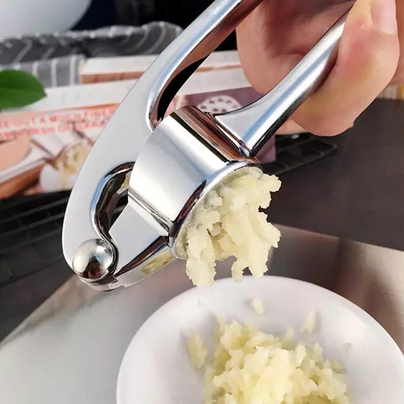GarlicPress - Edelstahl-Knoblauchpresse mit ergonomischem Griff