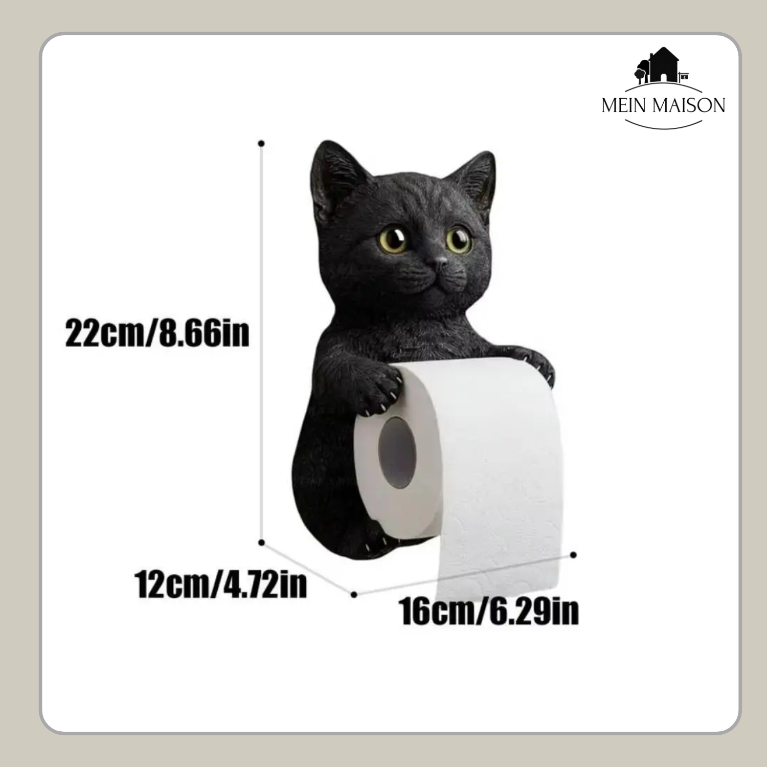 PurrRoll – Der charmante Katzen-Toilettenpapierhalter!