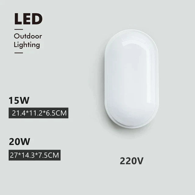 SealBright LED Feuchtraum-Deckenleuchte | Wasserdicht & Robust | 15W/20W/30W | Verschiedene Formen
