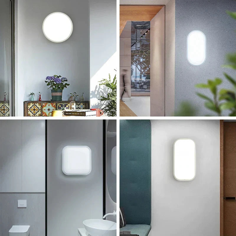 SealBright LED Feuchtraum-Deckenleuchte | Wasserdicht & Robust | 15W/20W/30W | Verschiedene Formen