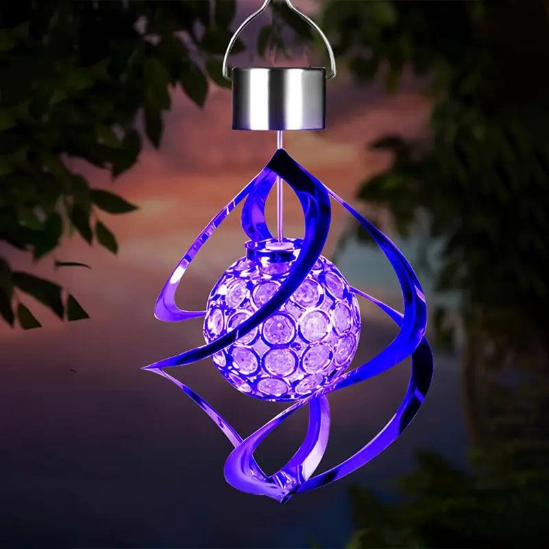 SolarWind Klanglicht | Solar Windspiel mit Farbwechsel | Wetterfest & Energiesparend | Für Garten, Balkon & Terrasse