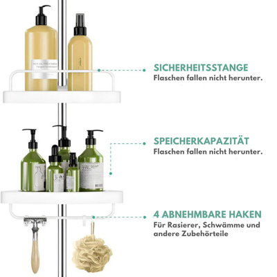 BathStorage – Badezimmerregal, Perfekte Ordnung im Badezimmer
