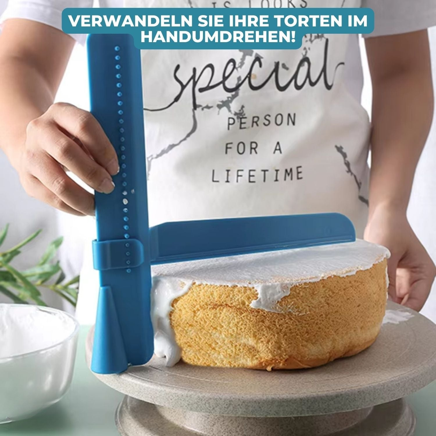 CakeCrafter - Verstellbarer Tortenschaber und Glätter