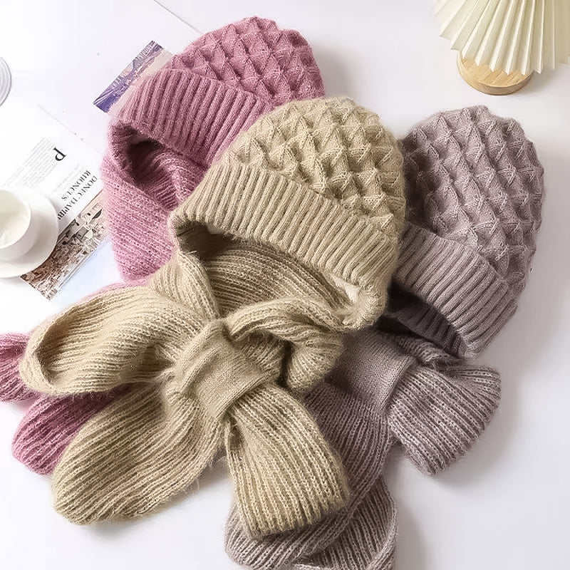 1+1 GRATIS | ScarfBeanie - Damenschal und Beanie-Mütze in einem