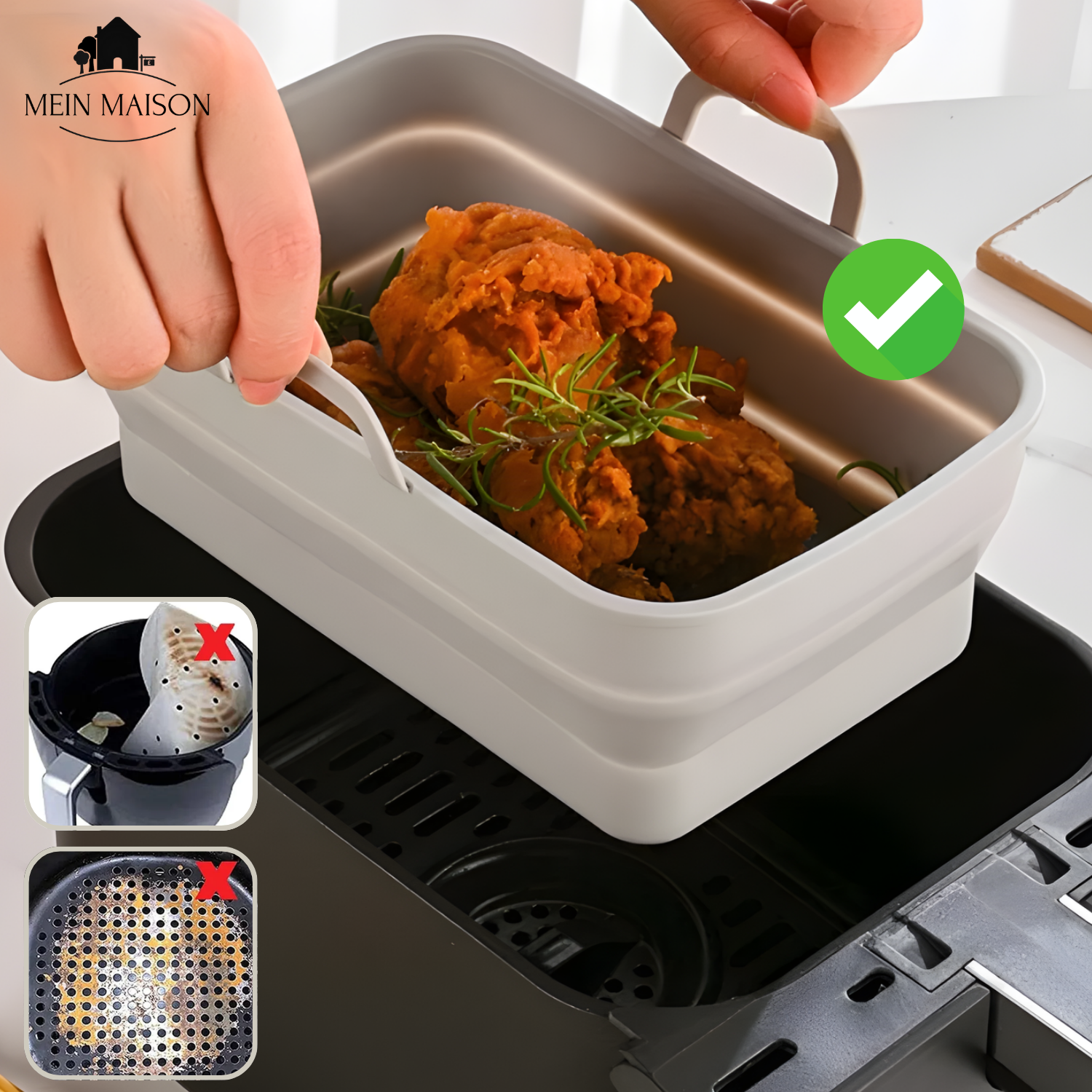 CrispMate – Die cleveren Airfryer-Einsätze!