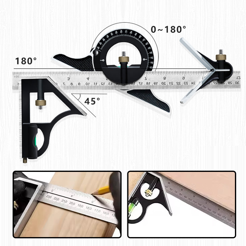 MultiAngle - Bewegliches Winkellineal-Set