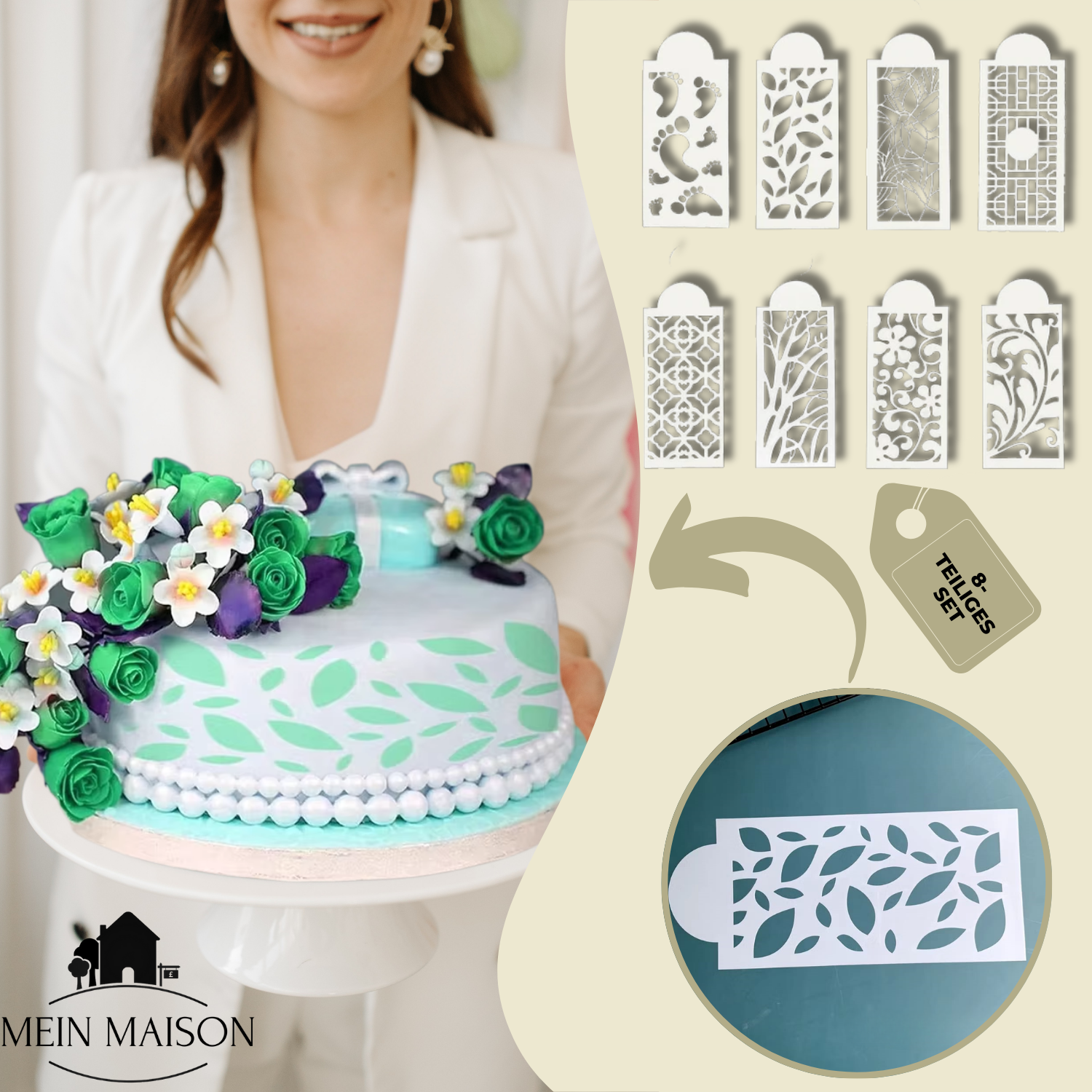 DecoLace™ - DIY-Kuchendekor-Form aus Spitze