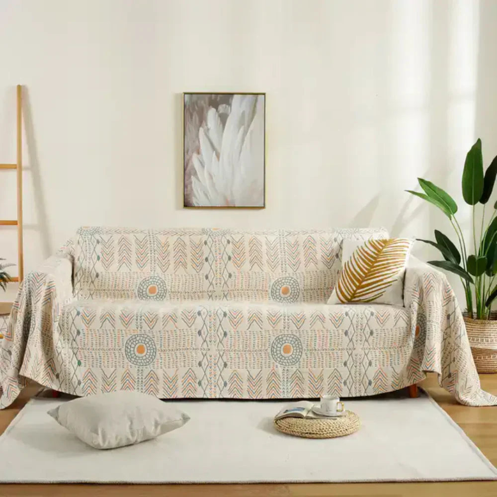 Mandoria Boho-Wendedecke | Mandala-Design | Beidseitig Nutzbar & Kuschelig Weich | 150×200 cm / 200×230 cm