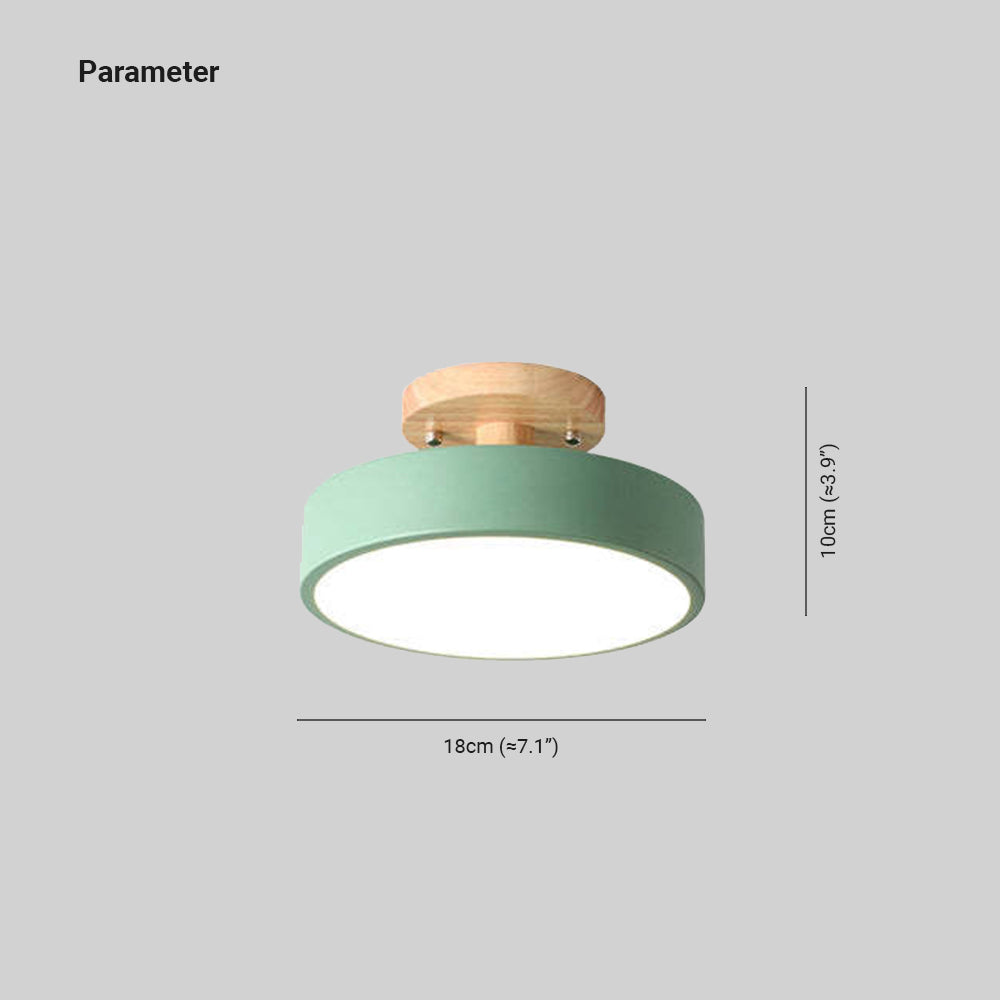 LED Deckenlampe Aurora | Modernes Design aus Holz & Acryl | Energiesparend | Verschiedene Farben