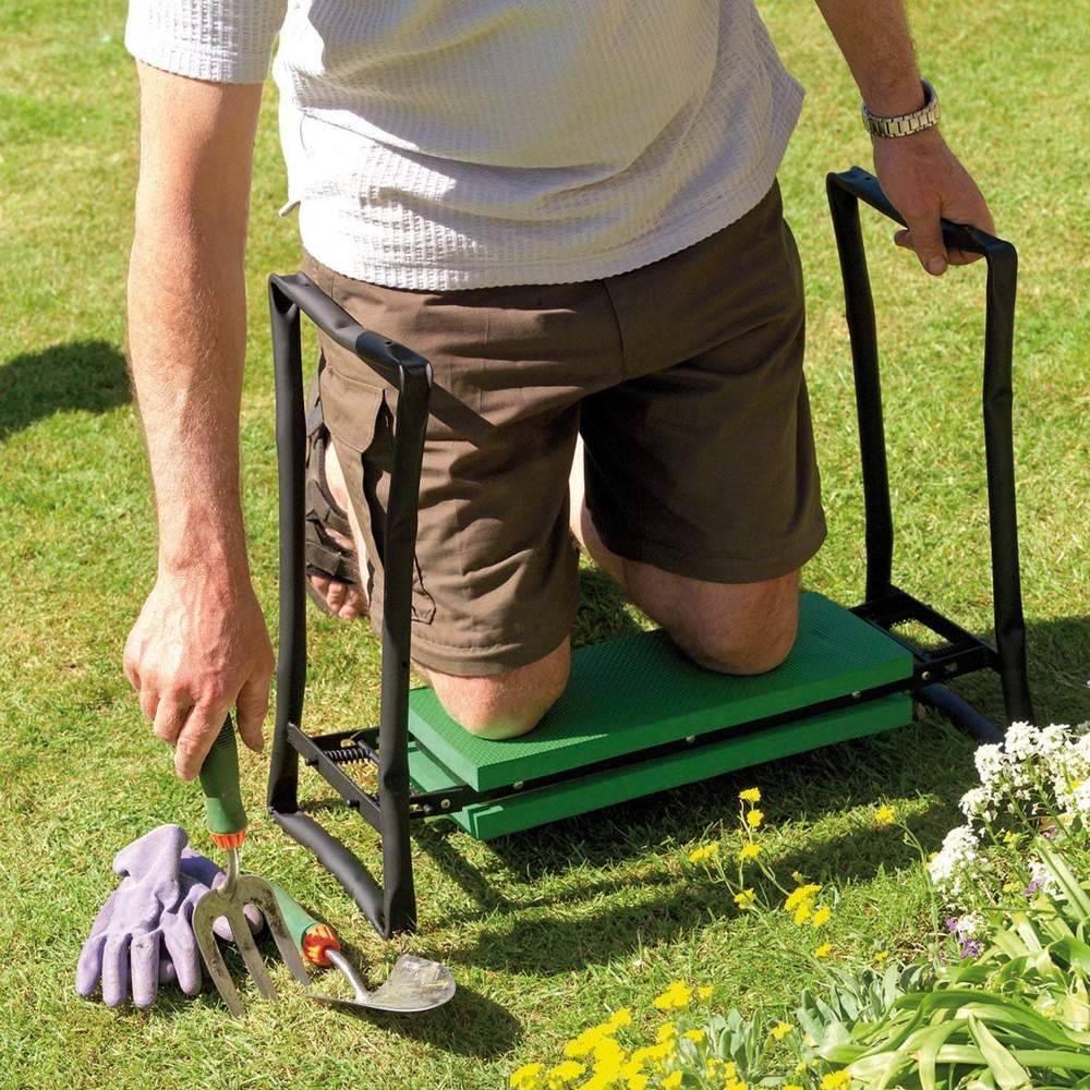 GardenEase - Gartenknieschleifer und Zitter mit Werkzeugtasche