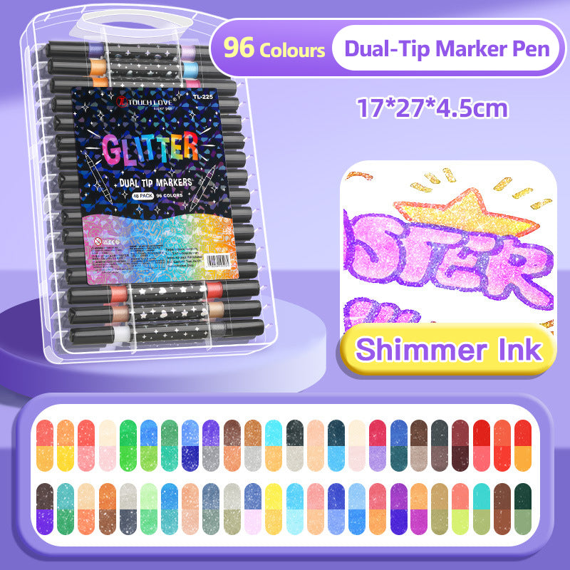 SparkLuxe – Doppelseitige Glitzerstifte für kreative Köpfe