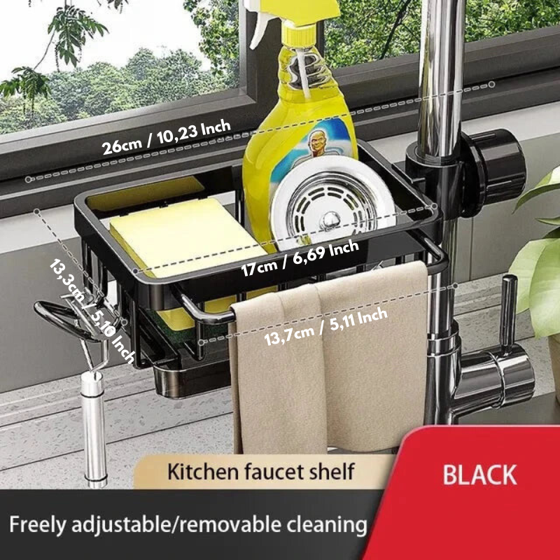 CleanTray - Spülbecken-Organisator aus Aluminium