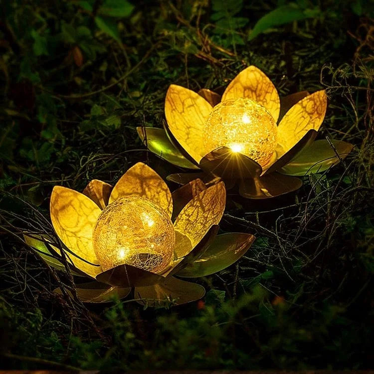 1+1 GRATIS | SolarLotus - Solarbetriebene Lotus-Leuchte