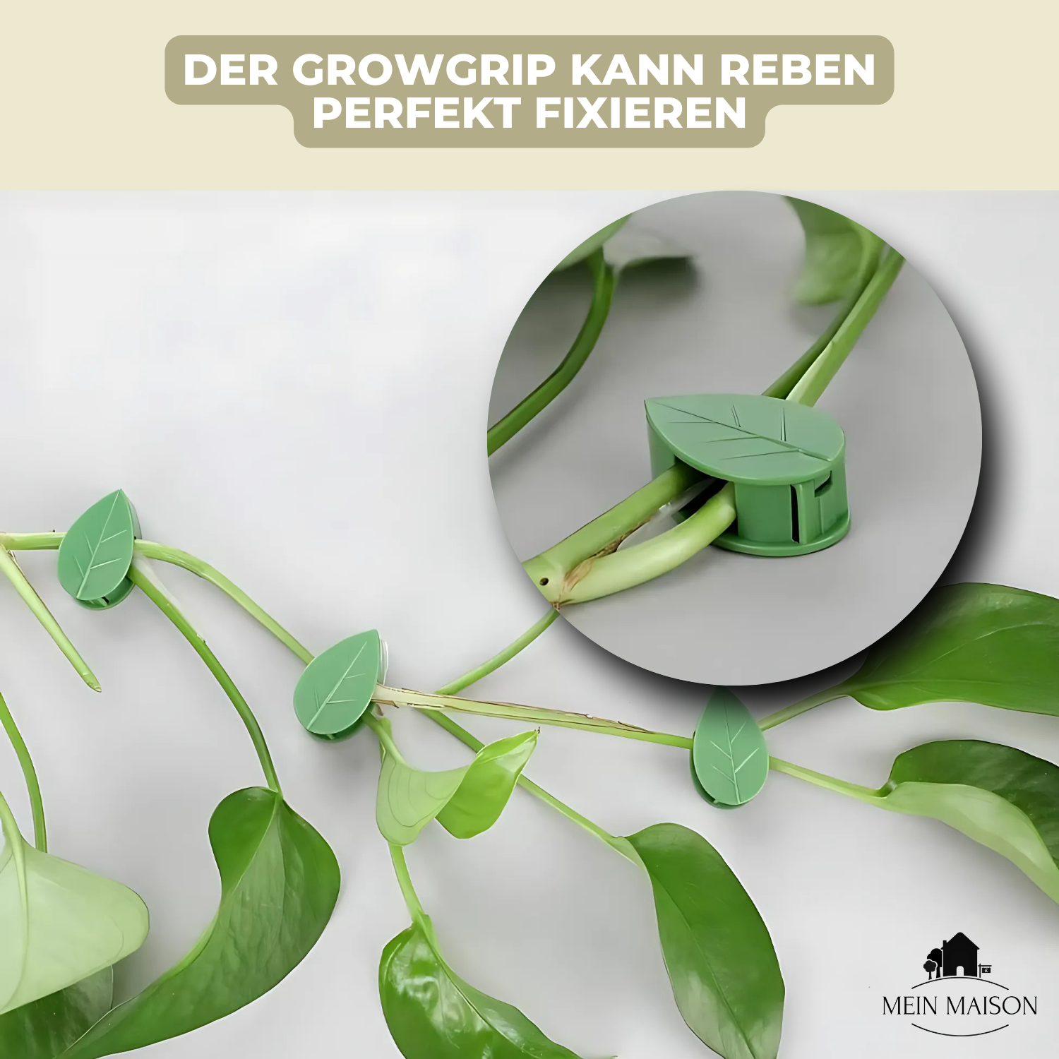 10+10 GRATIS | GrowGrip - Pflanzenbefestigungsklammern