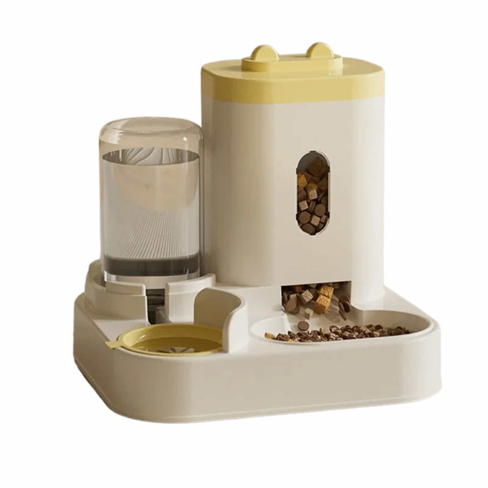 PawLuxe Automatischer Futterspender | 2-in-1 Futter- & Wasserspender | Große Kapazität | Hygienisch & Umfallsicher