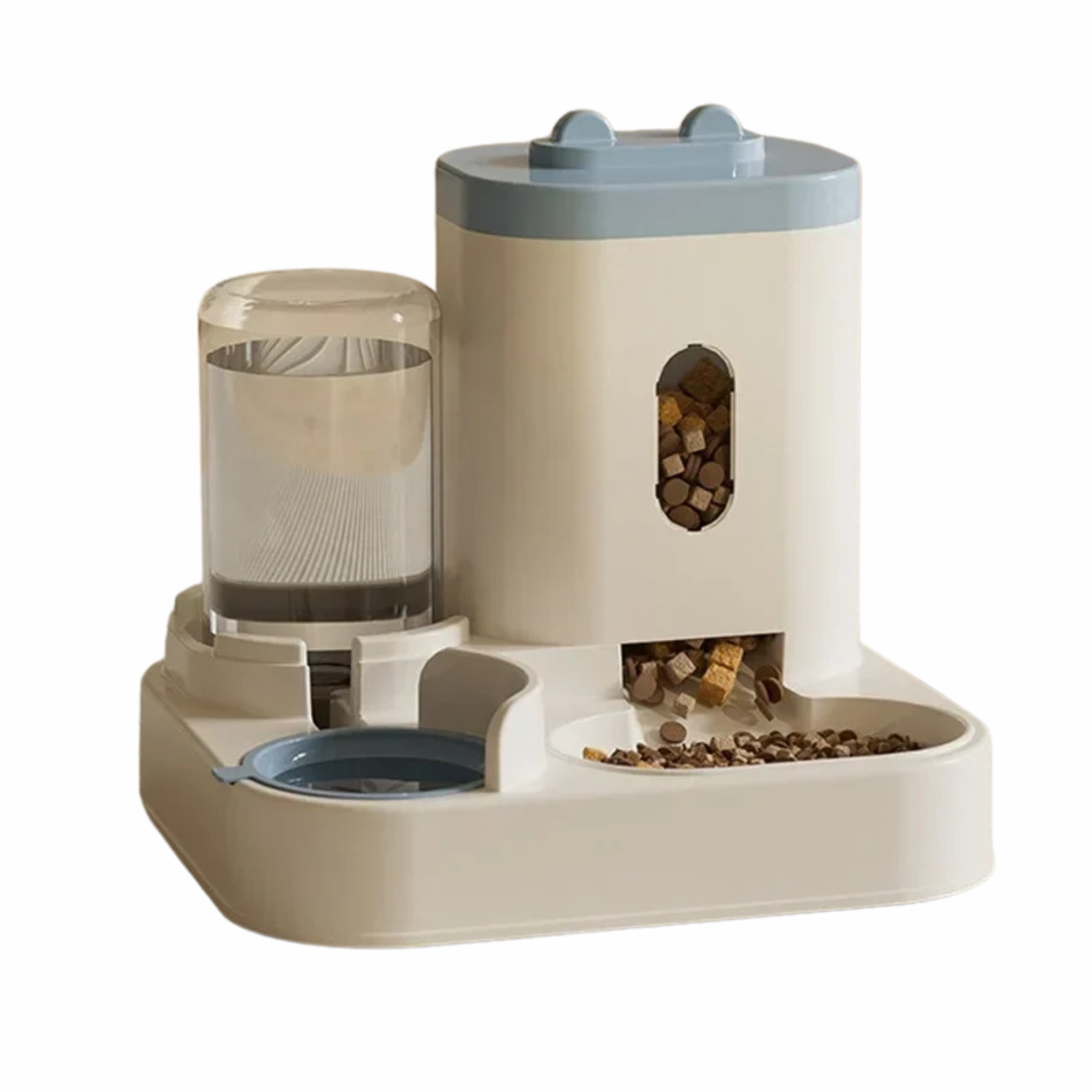PawLuxe Automatischer Futterspender | 2-in-1 Futter- & Wasserspender | Große Kapazität | Hygienisch & Umfallsicher