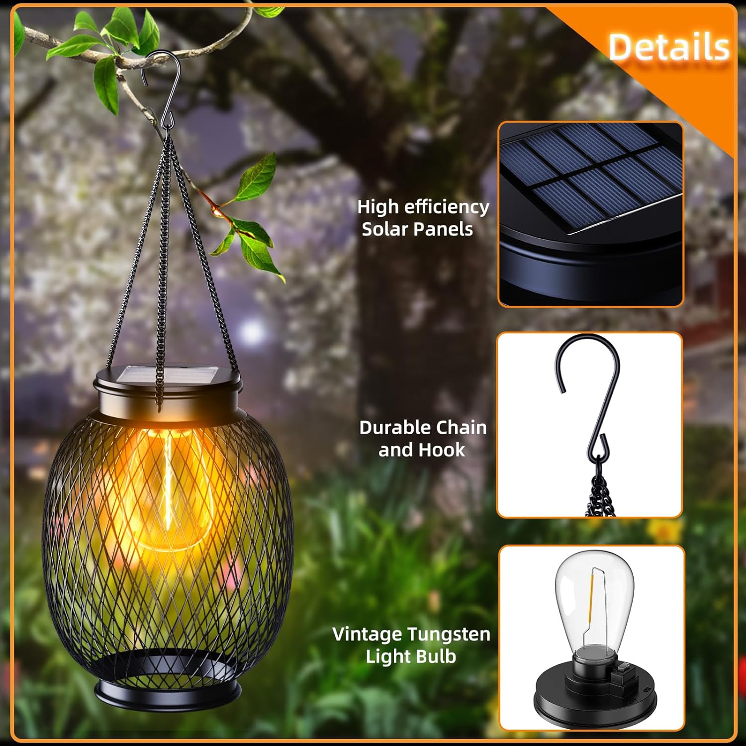 VintageGlow - Solarbeleuchtung im Retro-Stil für charmante Gartenatmosphäre