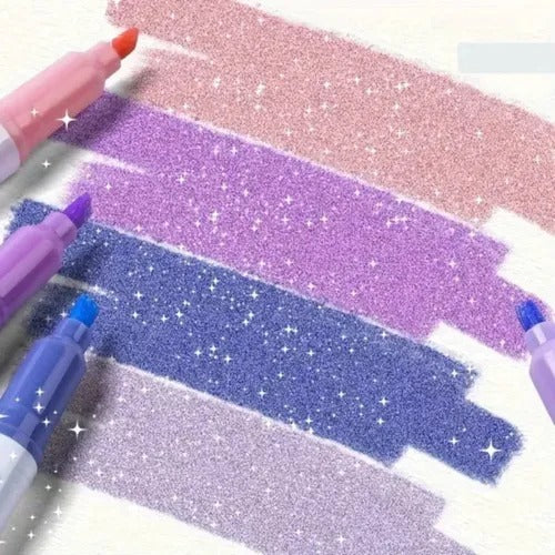 SparkLuxe – Doppelseitige Glitzerstifte für kreative Köpfe
