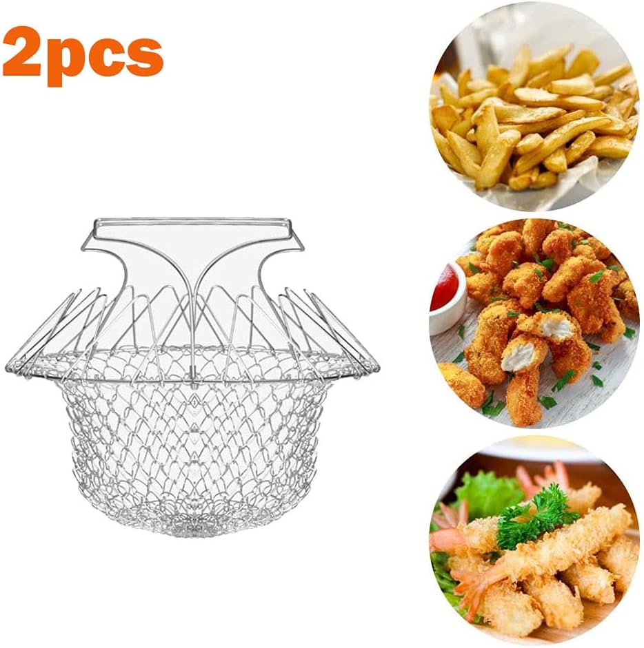 1+1 GRATIS | FlexiChef Duo – Dualfunktionaler Küchenkorb zum Kochen, Braten & Abtropfen