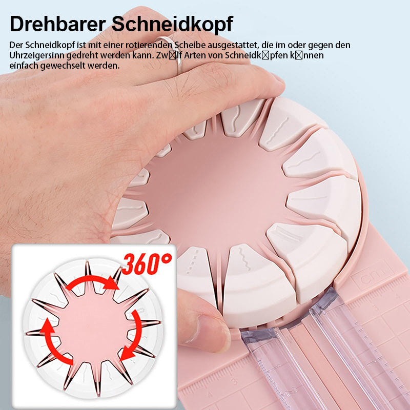SmoothCut - 12-in-1 Papierschneider, perfekte Schnitte für jedes Projekt