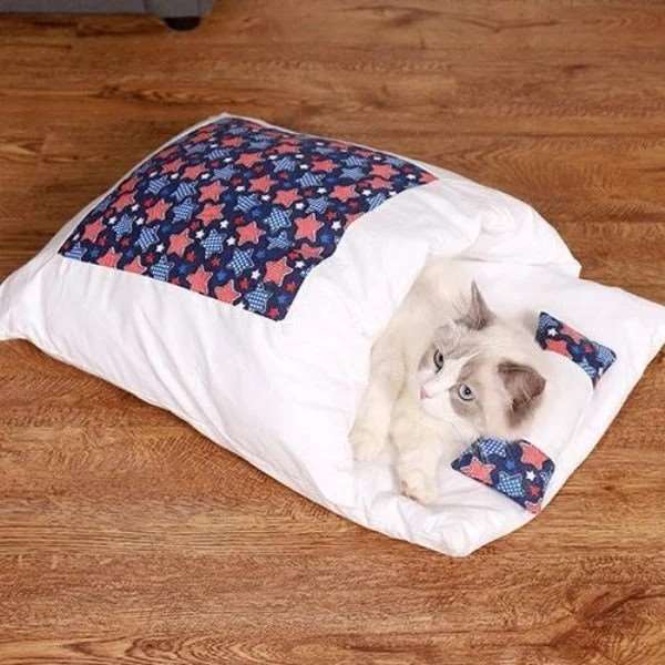 SleepyPaw – Kuscheliges Haustierbett mit Kissen