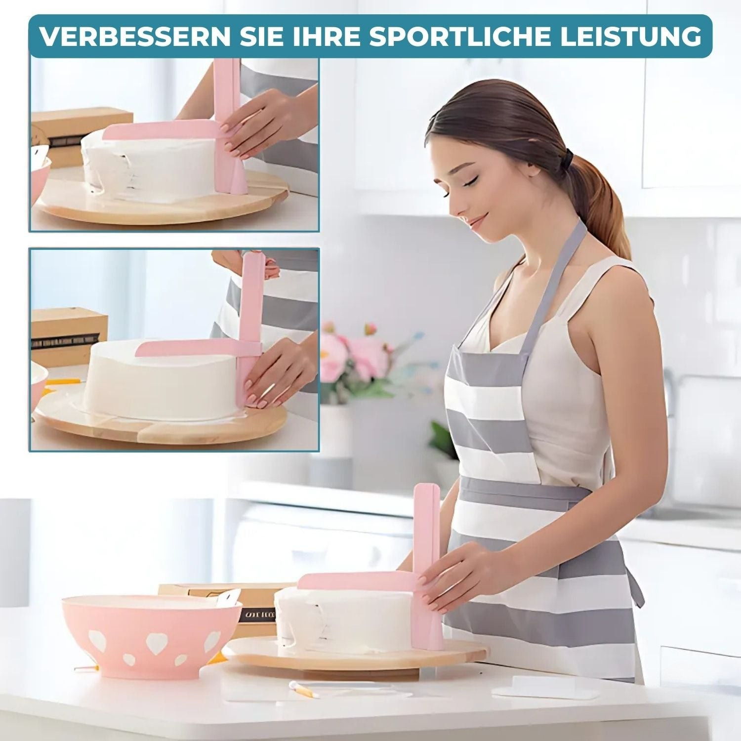 CakeCrafter - Verstellbarer Tortenschaber und Glätter