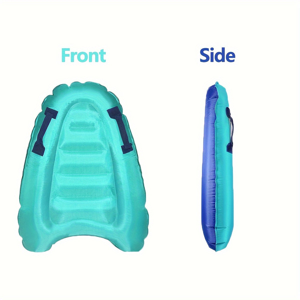 Aufblasbares Schwimmbrett Aqualoop Flow | Leicht & Robust | Mit Griffen | 67×53×13 cm
