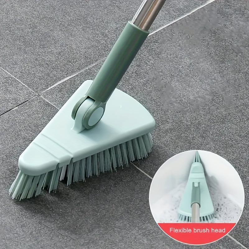 Multifunktions-Bodenbürste SCRUBELLO | Verstellbare Aluminiumstange | Harte Borsten | Für Bad, Küche & Balkon