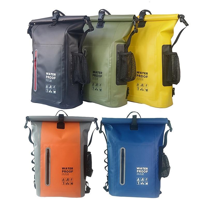 DryTrek Wasserdichter Outdoor-Rucksack 25L | Rolltop mit Clipverschluss | Robustes Design | Perfekt für Kajak, Wandern & Strand