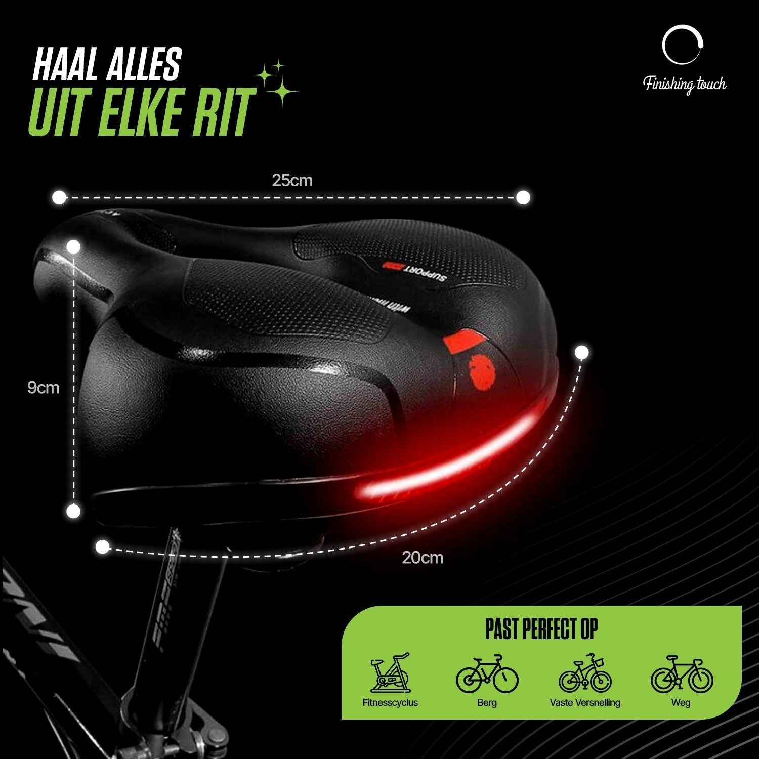 SoftGear - Premuim gepolsterter Fahrradsattel