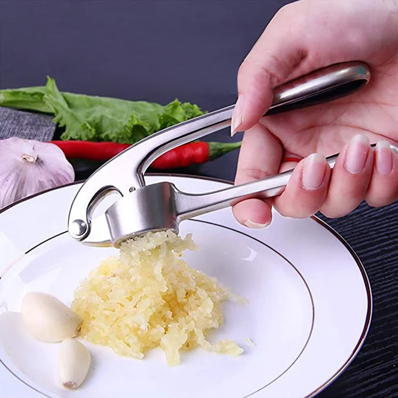 GarlicPress - Edelstahl-Knoblauchpresse mit ergonomischem Griff