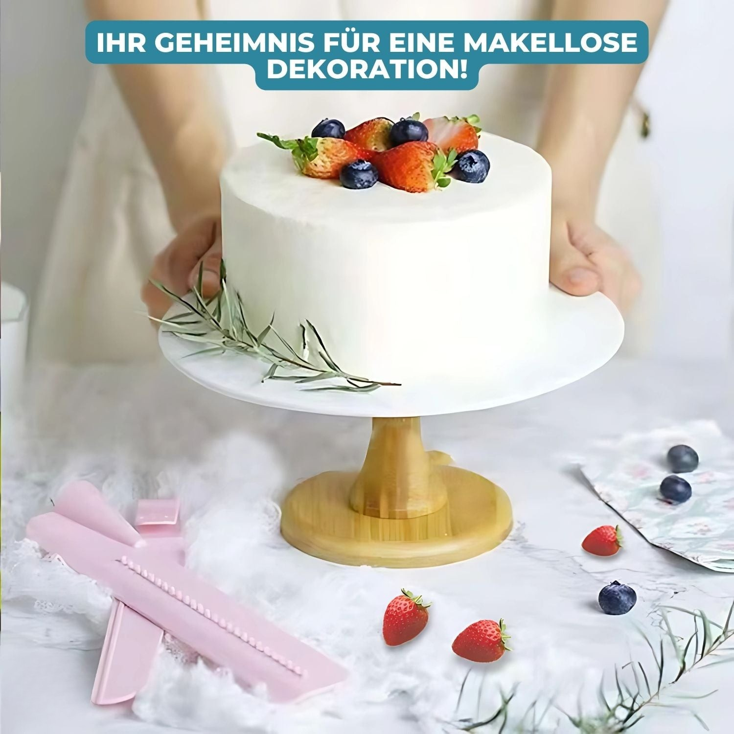 CakeCrafter - Verstellbarer Tortenschaber und Glätter