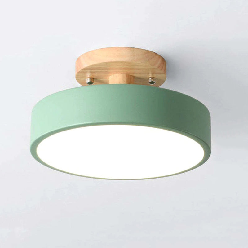 LED Deckenlampe Aurora | Modernes Design aus Holz & Acryl | Energiesparend | Verschiedene Farben