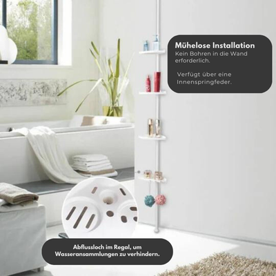 BathStorage – Badezimmerregal, Perfekte Ordnung im Badezimmer