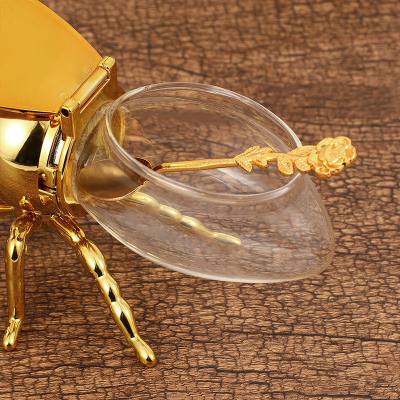LuxeBee – Eleganter Honigtopf mit markantem Design