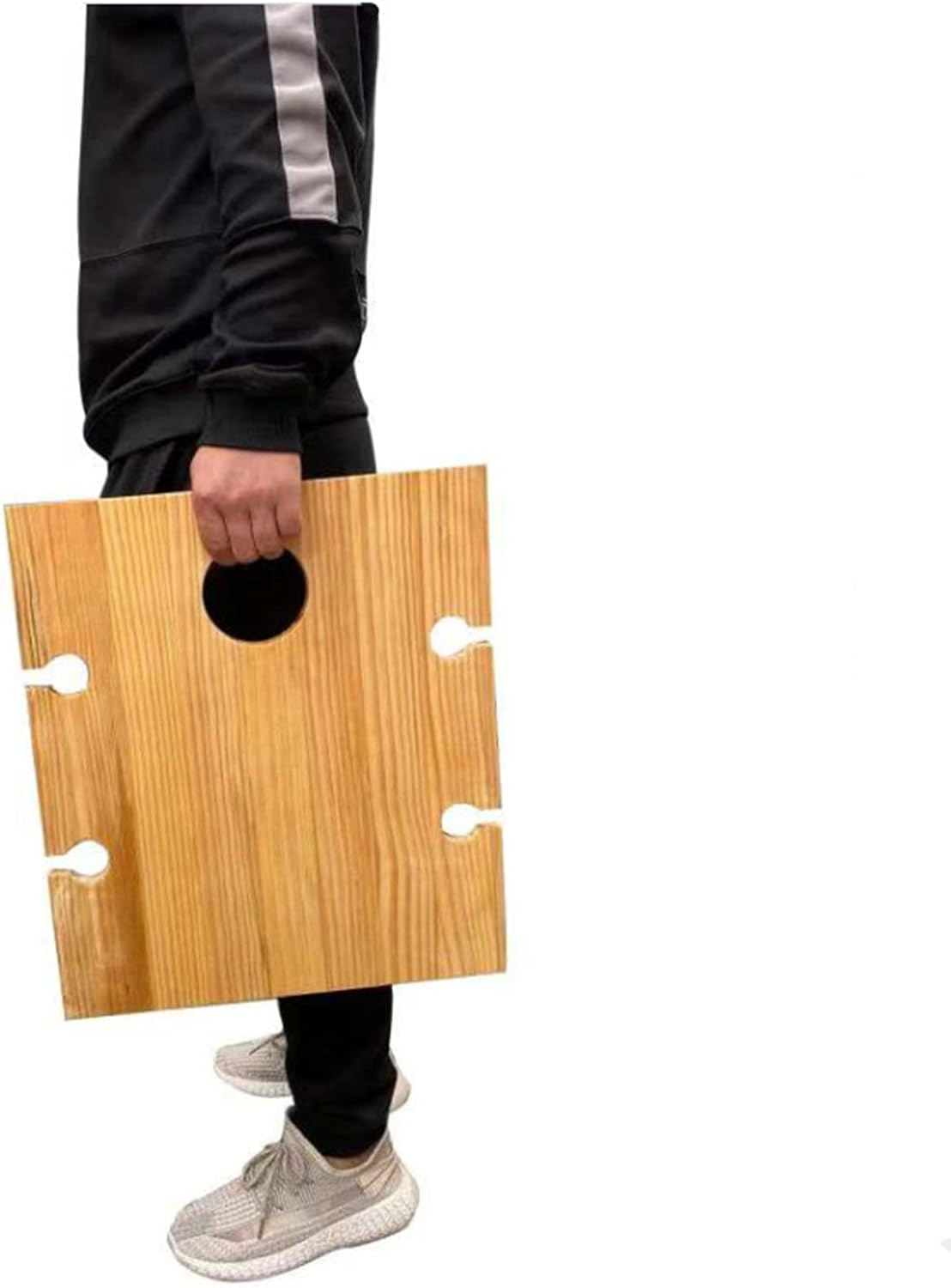 Tragbarer Weintisch Vinlora FoldWood | Faltbar & Mobil | Aus Holz | Mit Flaschen- & Glashalter | Für Picknick, Garten & Camping