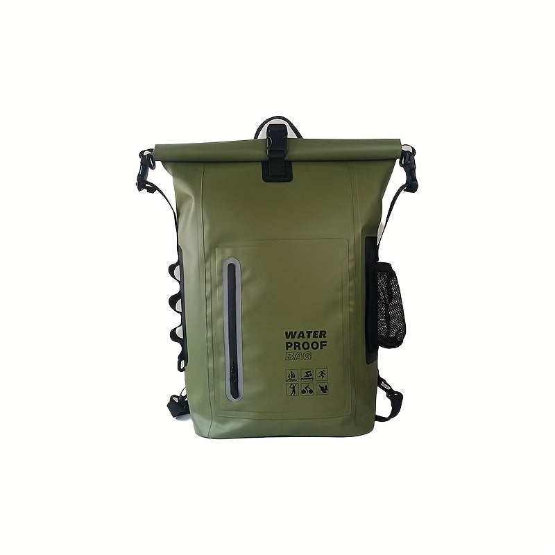 DryTrek Wasserdichter Outdoor-Rucksack 25L | Rolltop mit Clipverschluss | Robustes Design | Perfekt für Kajak, Wandern & Strand