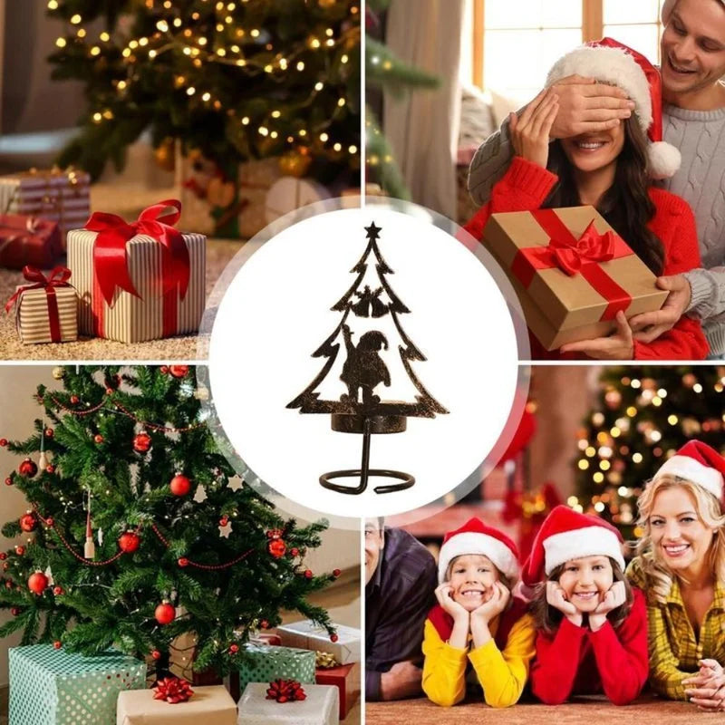1+1 GRATIS | FestiveFlames - Kerzenhalter aus Eisen in Form eines Weihnachtsbaums