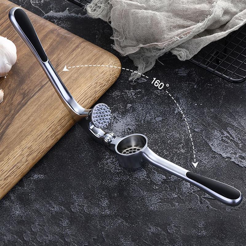 GarlicPress - Edelstahl-Knoblauchpresse mit ergonomischem Griff