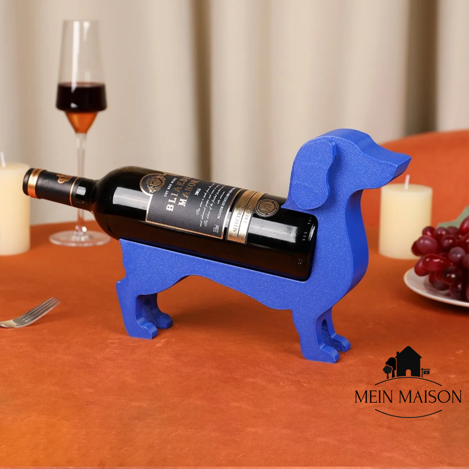 Weinflaschenhalter Dackel CorkHound | Originelles Design | Stabil & Dekorativ | Für 375–500 ml