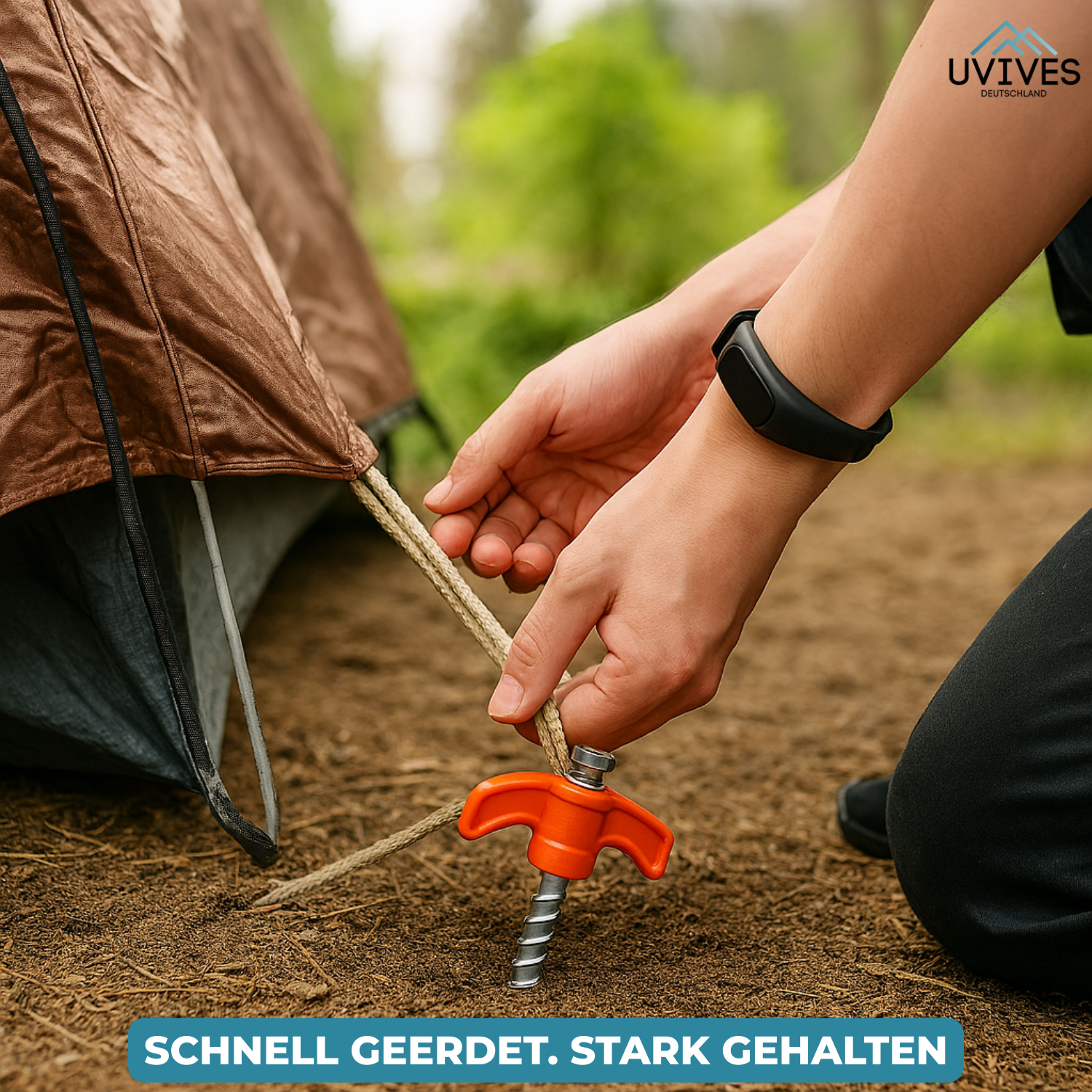 2+2 GRATIS | DrillPeg – Zelt sicher verankern in Sekunden