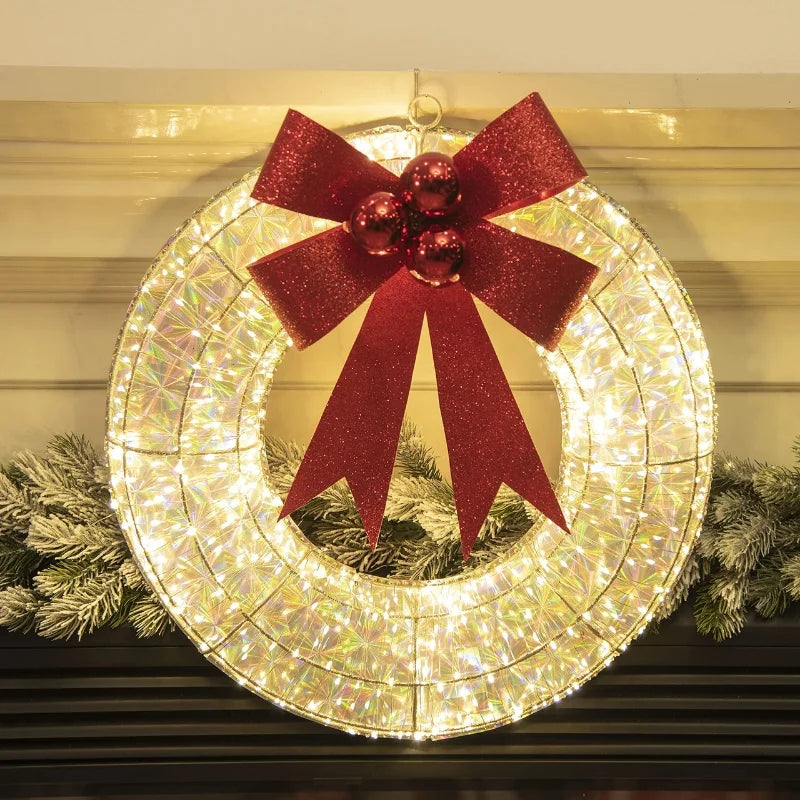 GlowBow – Der leuchtende Weihnachtskranz-Girlande für festliche Eleganz