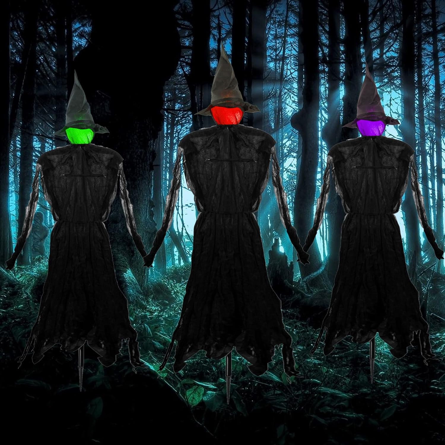 HexaGlow – Trio leuchtender Halloween-Hexen!