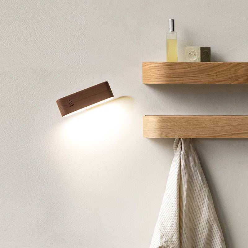 TurnLight - 360-Grad-Drehbare Magnetische Massivholzlampe