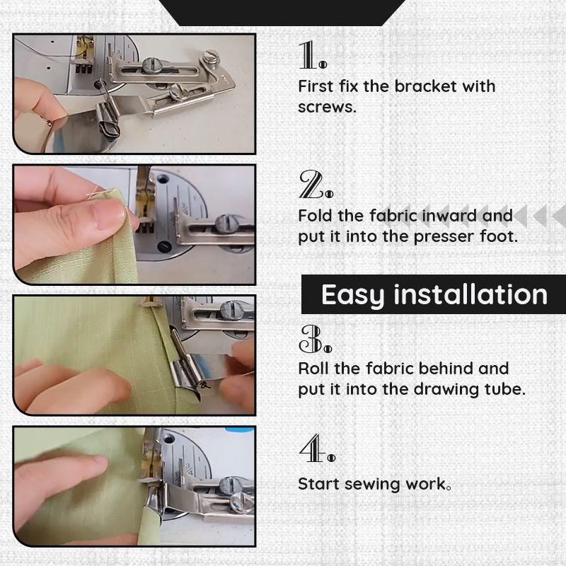 EmbroMaster – Perfekte Säume sofort, kein manuelles Falten erforderlich