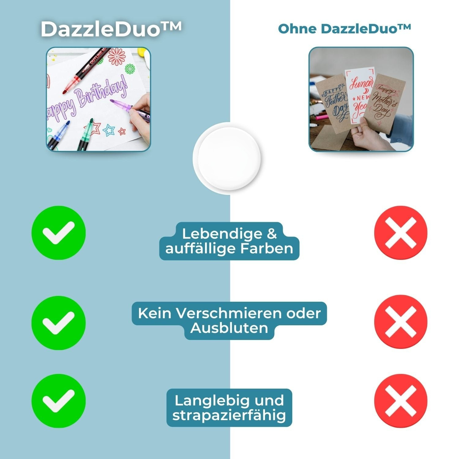 DazzleDuo - Zweifarbige Stifte
