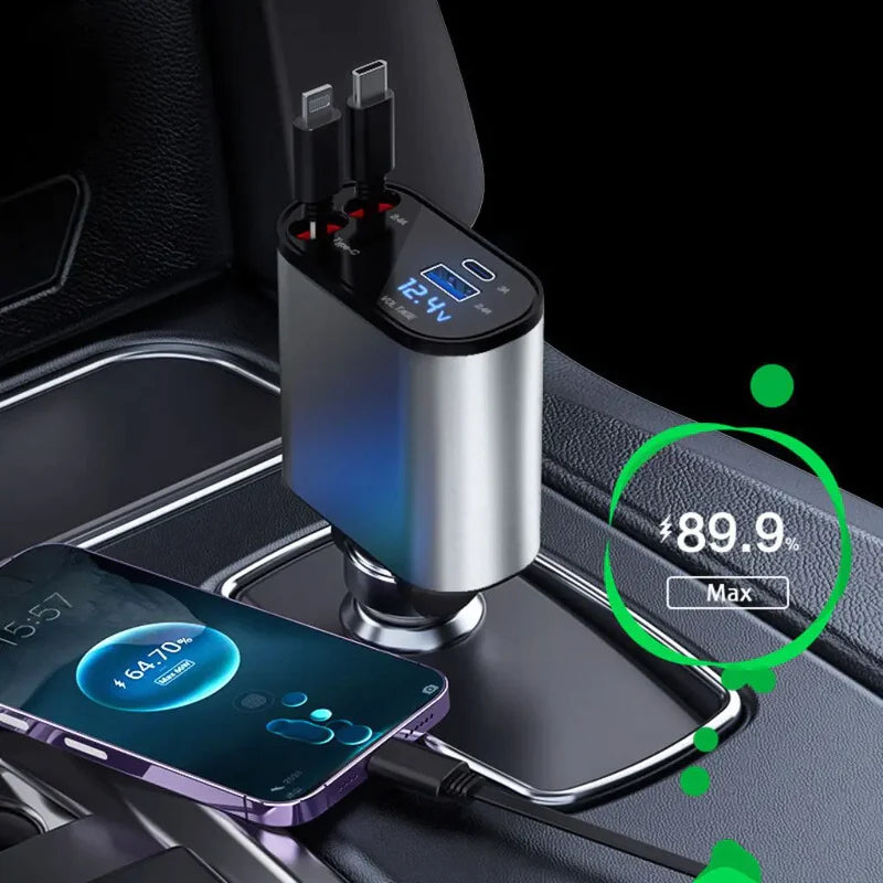QuadCharge - Aufrollbares Schnellladegerät für das Auto