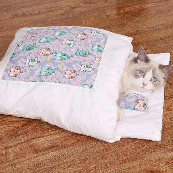 SleepyPaw – Kuscheliges Haustierbett mit Kissen